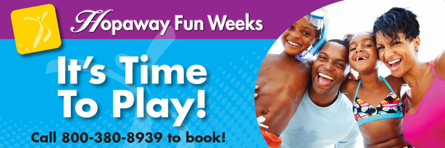Dear Member, We are pleased to welcome you as a new member of Travel Resort of America. We feel honored that you have chosen us to fill your vacation dreams. Hopaway Holiday is just one of your many member-only benefits and your complete satisfaction is our first priority! Each week you will receive our Hopaway Fun Weeks and other member-only vacation specials. Take a peek at our current list below. Thank you, Hopaway Holiday
